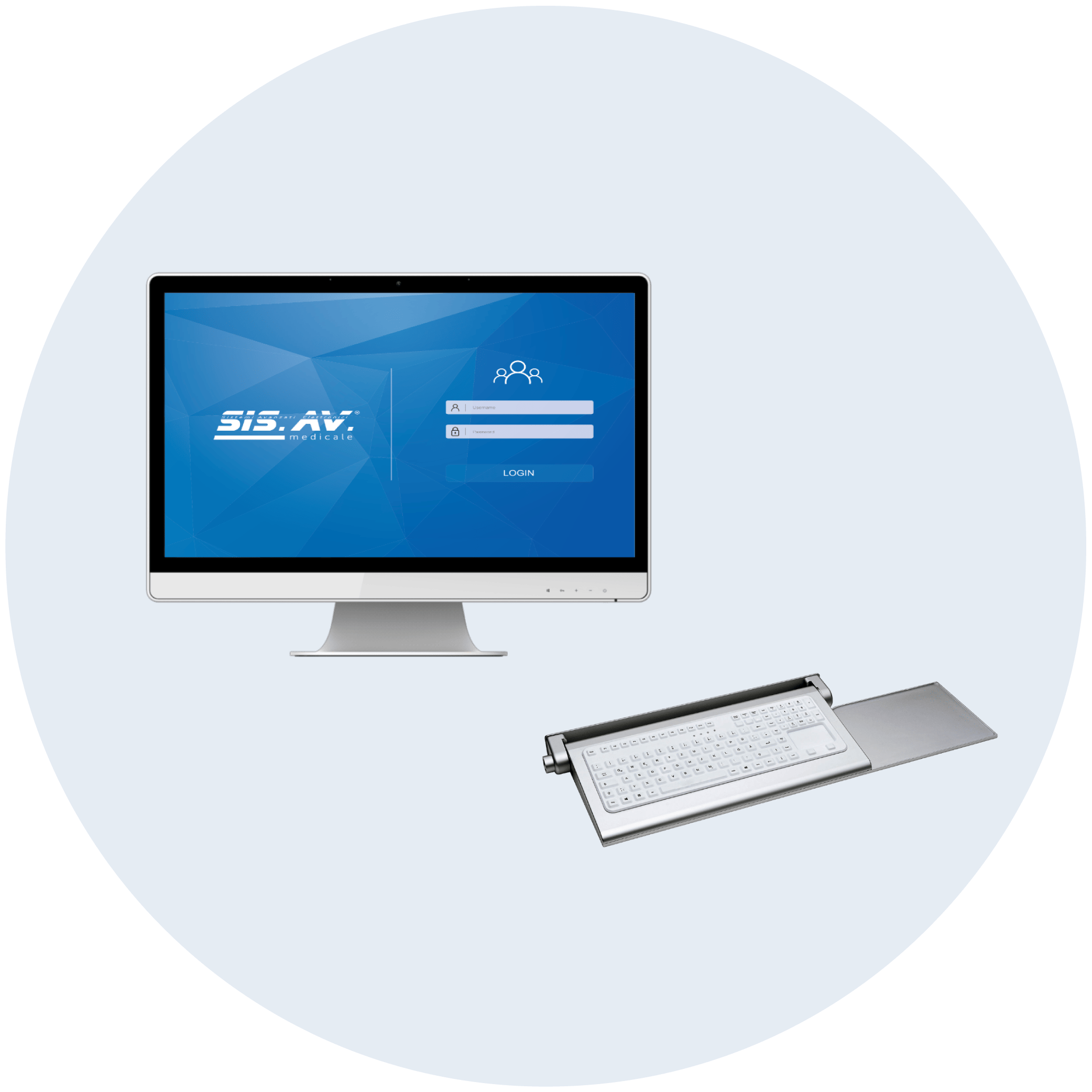 Pc e tastiere per la sala operatoria